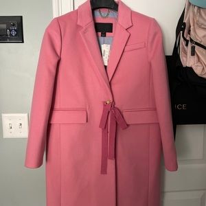 Jcrew Pink Wool Coat